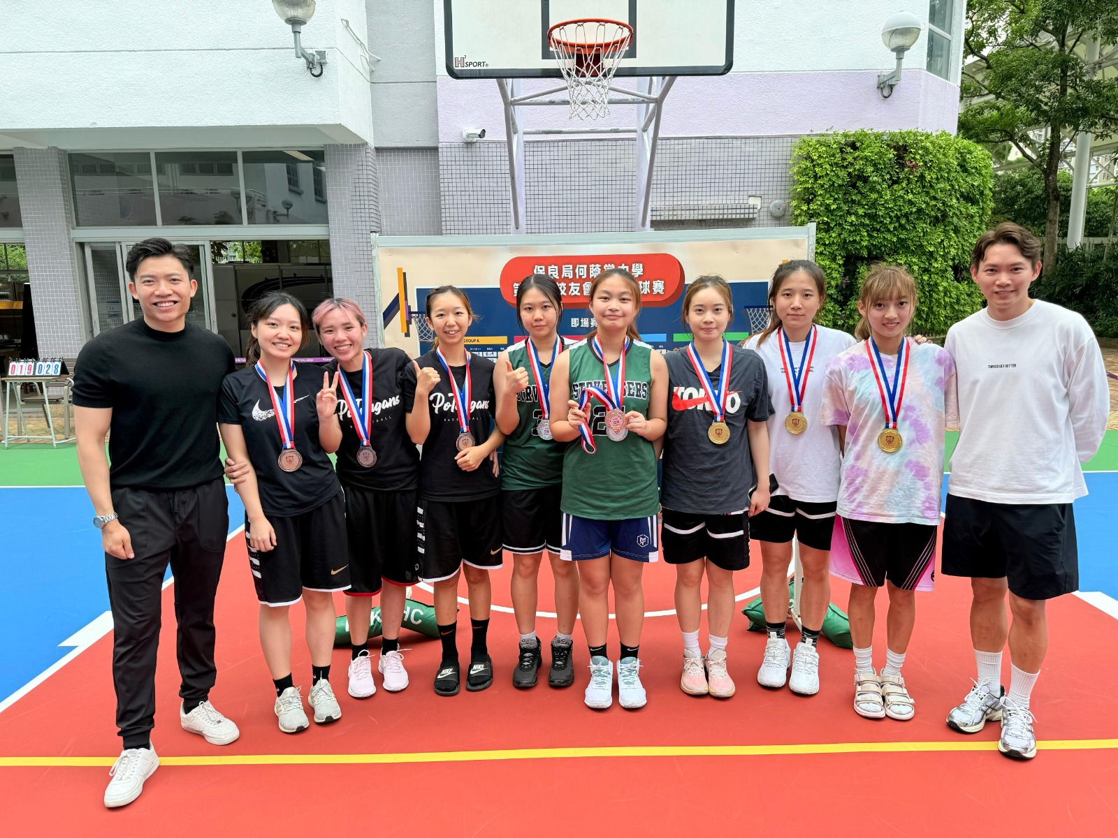 The first Alumni Three-on-Three Basketball Tournament